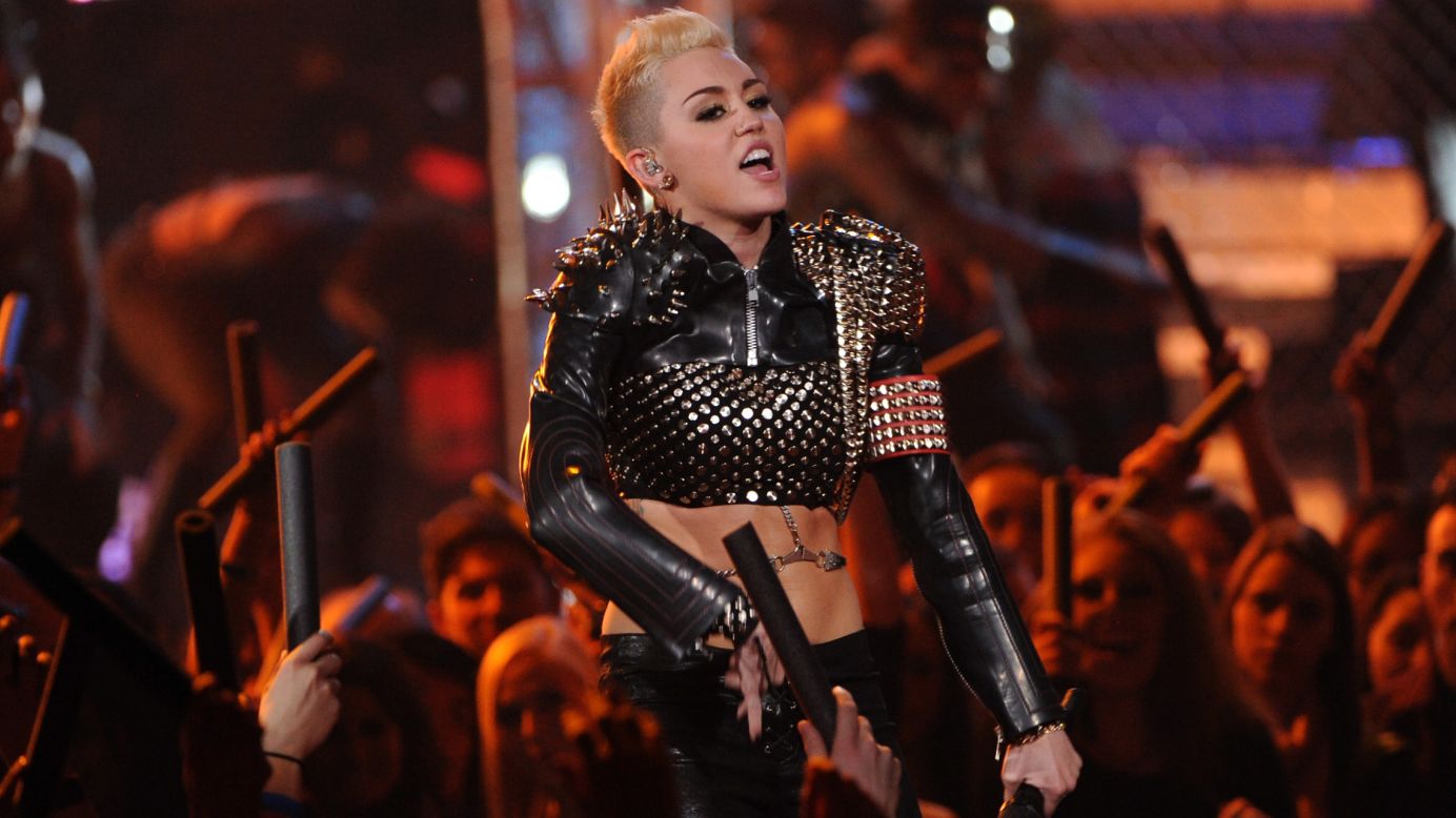 Cyrus performs onstage during "VH1 Divas" 2012 in Los Angeles.