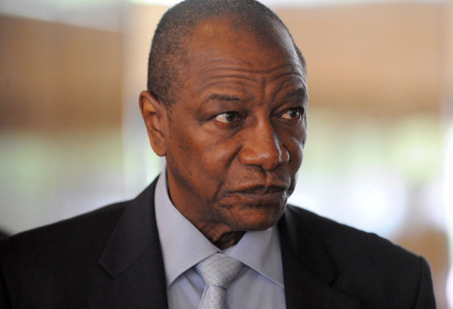 Alpha Condé, President of Guinea, aged 75.