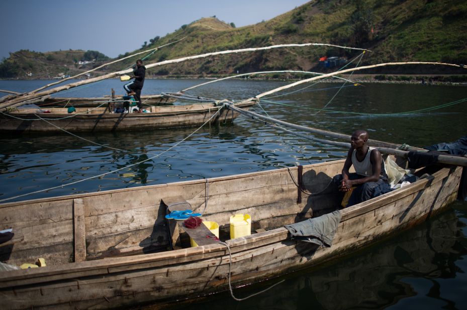 Congo has more than half of Africa's water reserves and is home to four of the continent's great lakes, including Lake Kivu, pictured.