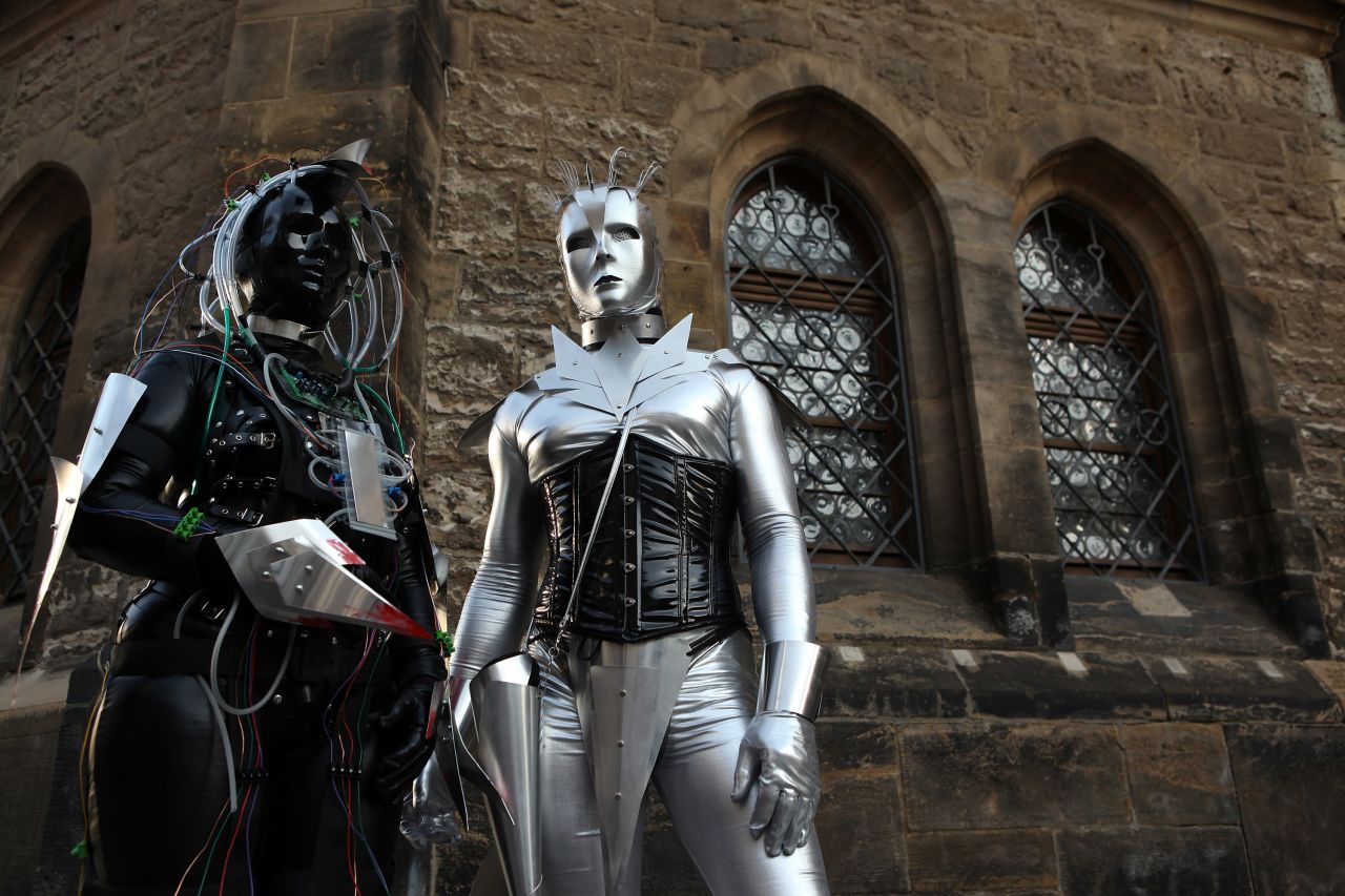 Many of those attending the Wave-Gotik-Treffen music festival in Leipzig, Germany wear elaborate outfits and makeup. The range of style is surprisingly diverse.