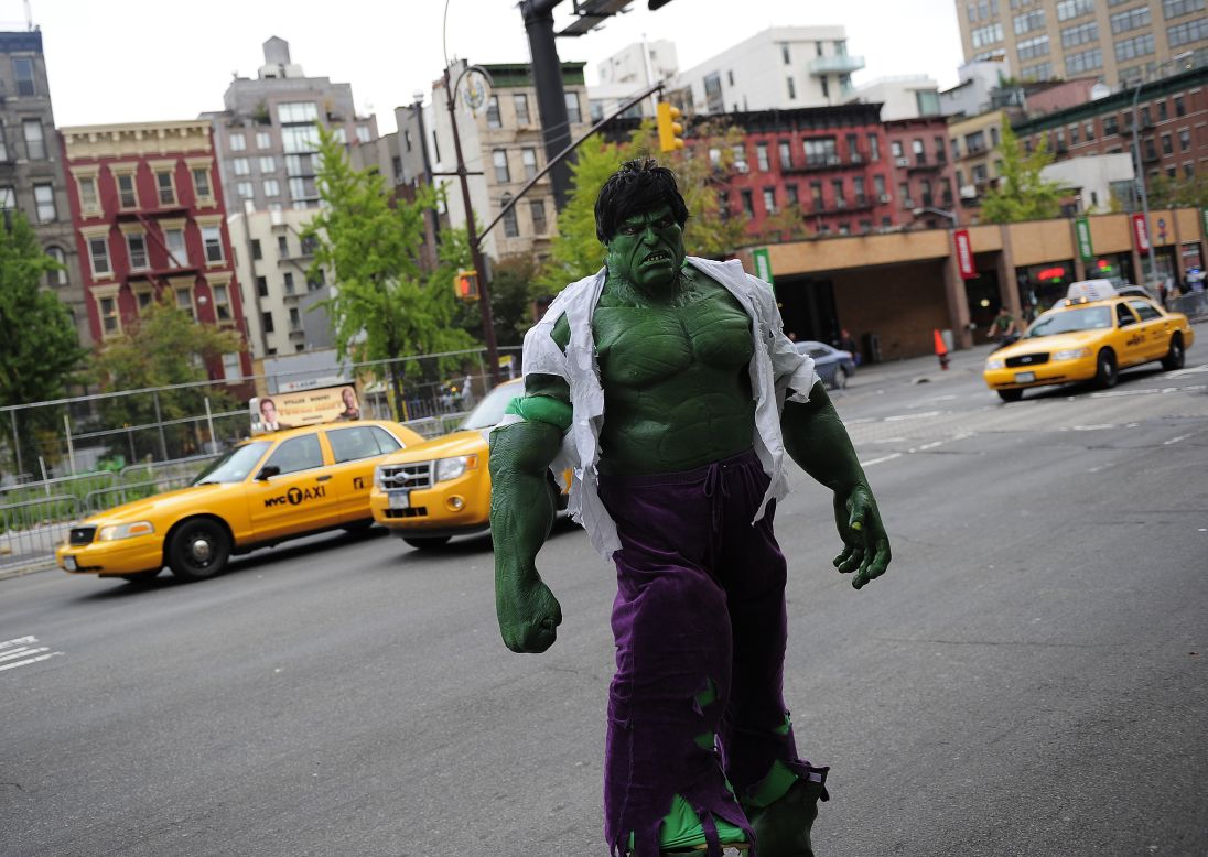 Every year, Halloween transforms the New York cityscape. Many residents design elaborate costumes for the Greenwich Village Halloween Parade.