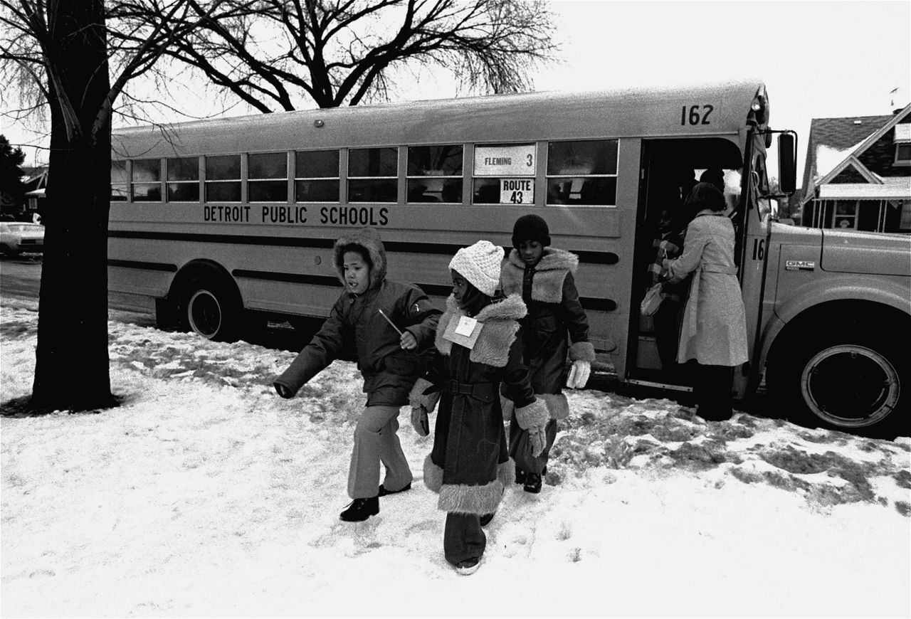 <strong>The Milliken decision:</strong> Supreme Court struck down a busing plan and effectively brought most cross-district school integration to a halt.