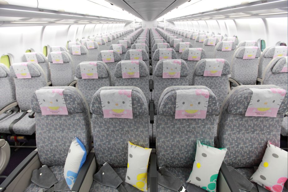These Kitty jets are likely be the only aircraft from which you might be tempted to steal the headrest cover.