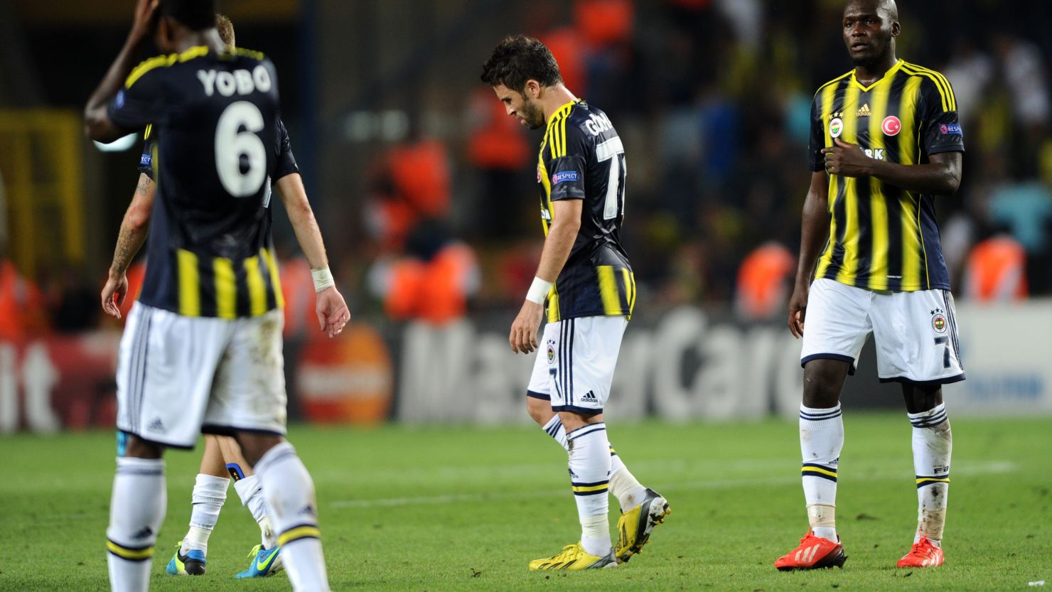 Fenerbahce were beaten 5-0 on aggregate in a two-legged Champions League playoff against Arsenal.