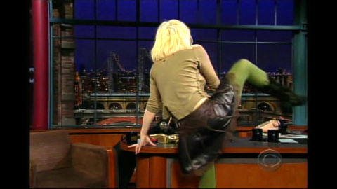 In March 2004, Courtney Love tried to pull off what Drew Barrymore had adorably done a decade earlier. Unfortunately, Love's would-be teasing reveal turned into a major -- and memorable -- fumble.
