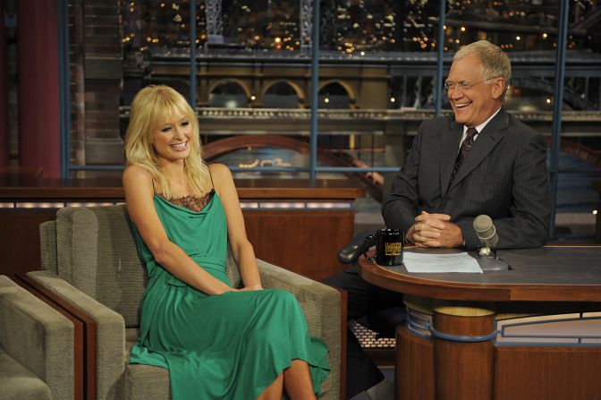 Paris Hilton braved seeing Letterman again in 2008 even after he upset her during her 2007 interview. The late night host grilled her about her jail time to the point that she said she was "sad" she'd even come on the show. The following year, Letterman acknowledged how tough he'd been on the celebutante and <a href="index.php?page=&url=http%3A%2F%2Fwww.people.com%2Fpeople%2Farticle%2F0%2C%2C20175786%2C00.html" target="_blank" target="_blank">made nice</a>. 