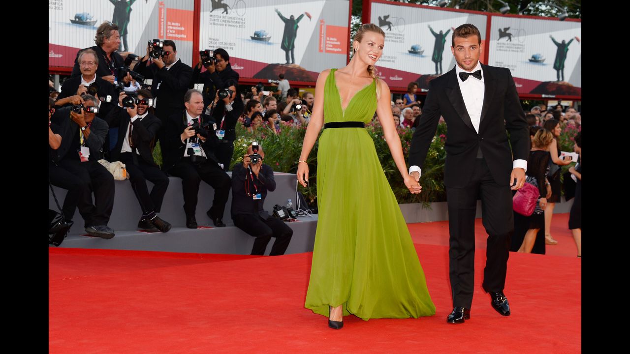 Fiammetta Cicogna and Tommy Chiabra attend the opening ceremony and "Gravity" premiere.
