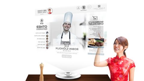 With Global Chef food lovers can learn tips from chefs all over the world or schedule cooking sessions with distant loved ones. Its holographic technology means you can share cooking and eating experiences even when you're far apart.
