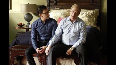 'Scandal': Dan Bucatinsky and Jeff Perry as married parents James Novak and Cyrus Beene.