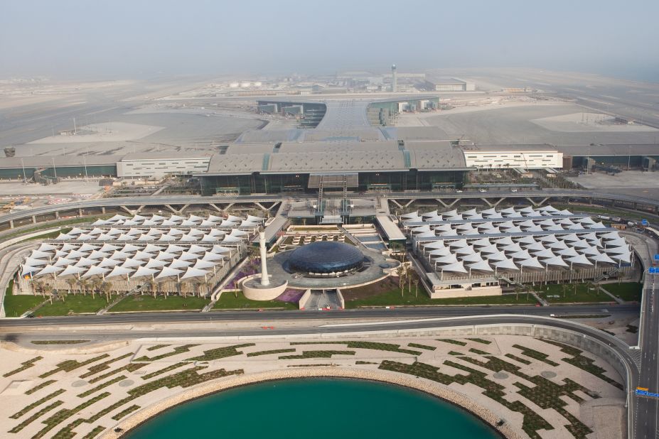 Doha's Hamad International Airport -- set to open in full by 2015, with a soft launch later this year -- is spread out over 6.4 million square feet of land. The complex includes a public mosque, two 100-room hotels and a health spa.