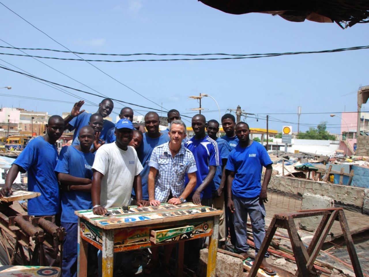 Spanish designer Ramon Llonch (middle) founded the company four years ago after being struck by the beauty of the boats and the creativity of local craftsmen.