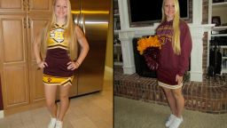 Countryside High School Varsity cheerleader Jeana Fraser is pictured in her cheerleading outfit.