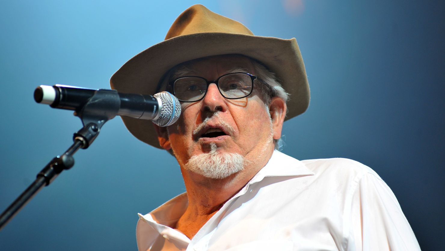 Rolf Harris performs on stage during the final day of the Womad Festival on July 25, 2010 in Wiltshire, England.