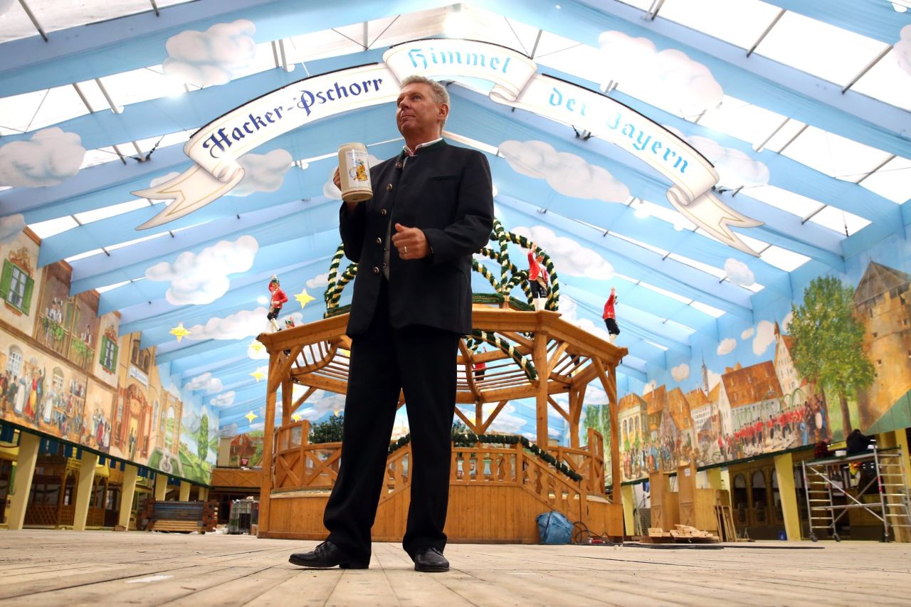 Beer sold in the tents must conform to the Reinheitsgebot (Bavarian Purity Requirements) and be brewed in Munich. The lowest alcohol beer in 2013 is 5.8% ABV.