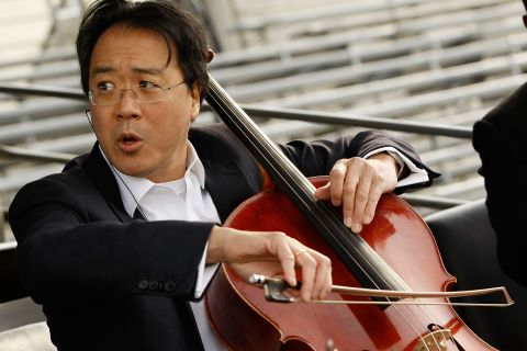 Cellist Yo-Yo Ma, seen here rehearsing for the presidential inauguration in 2009, began <a href="http://www.yo-yoma.com/yo-yo-ma-biography" target="_blank" target="_blank">studying the cello with his dad when he was 4</a>. 