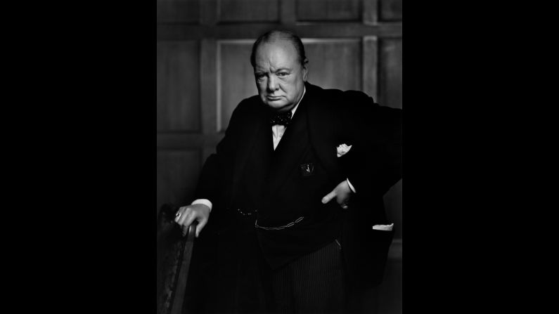 Yousuf Karsh's 1941 portrait of a scowling Winston Churchill -- reportedly reacting to Karsh snatching Churchill's cigar -- graced the cover of Life magazine and cemented the British prime minister's reputation as a "roaring lion." "By the time I got back to my camera, he looked so belligerent he could have devoured me," Karsh recalled. "It was at that instant that I took the photograph." <a href="index.php?page=&url=http%3A%2F%2Fmoney.cnn.com%2F2013%2F04%2F26%2Fnews%2Feconomy%2Fchurchill-five-pounds%2Findex.html">The Bank of England announced</a> in 2013 that the famous portrait would be featured on the £5 note.