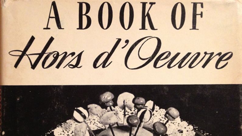  A Book of Hors d'Ouevre by Lucy G. Allen (1941)  -- a tremendous proponent of bacon as a snack.