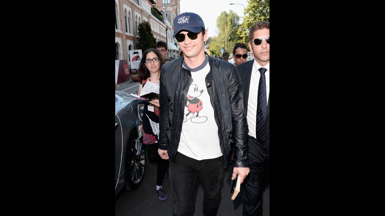 Actor James Franco at the festival on August 31.
