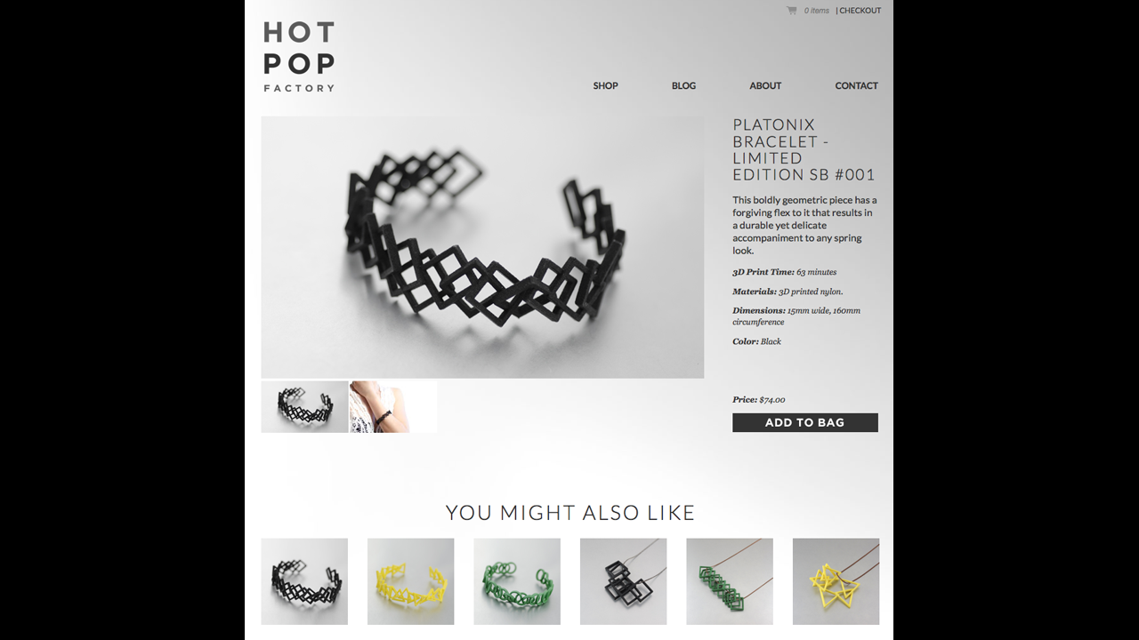 Thousands of designs for 3-D printed bracelets are available on the Web that can be printed in materials ranging from plastic to sterling silver.