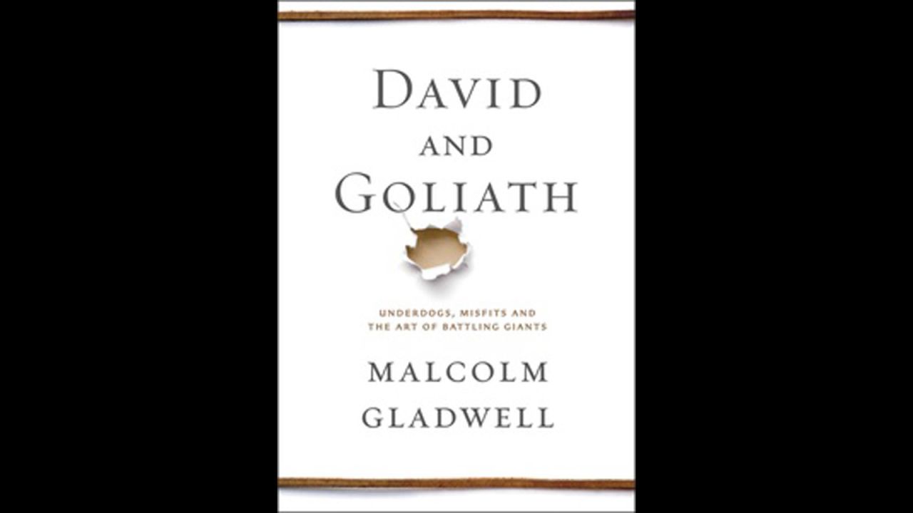 <strong>"David and Goliath" by Malcolm Gladwell:</strong> The newest book by the "Tipping Point" author concerns modern extensions of the biblical story of the boy who beat the giant. How do people who seem weak turn out to be strong -- and have successful careers? Gladwell told BookTV that he was inspired in part by the story of an Indian immigrant in Silicon Valley who molded a winning basketball team; the book also discusses entrepreneurs who succeeded because of their disorders, not in spite of them. The key, he says, is "adaptation." (October 1)