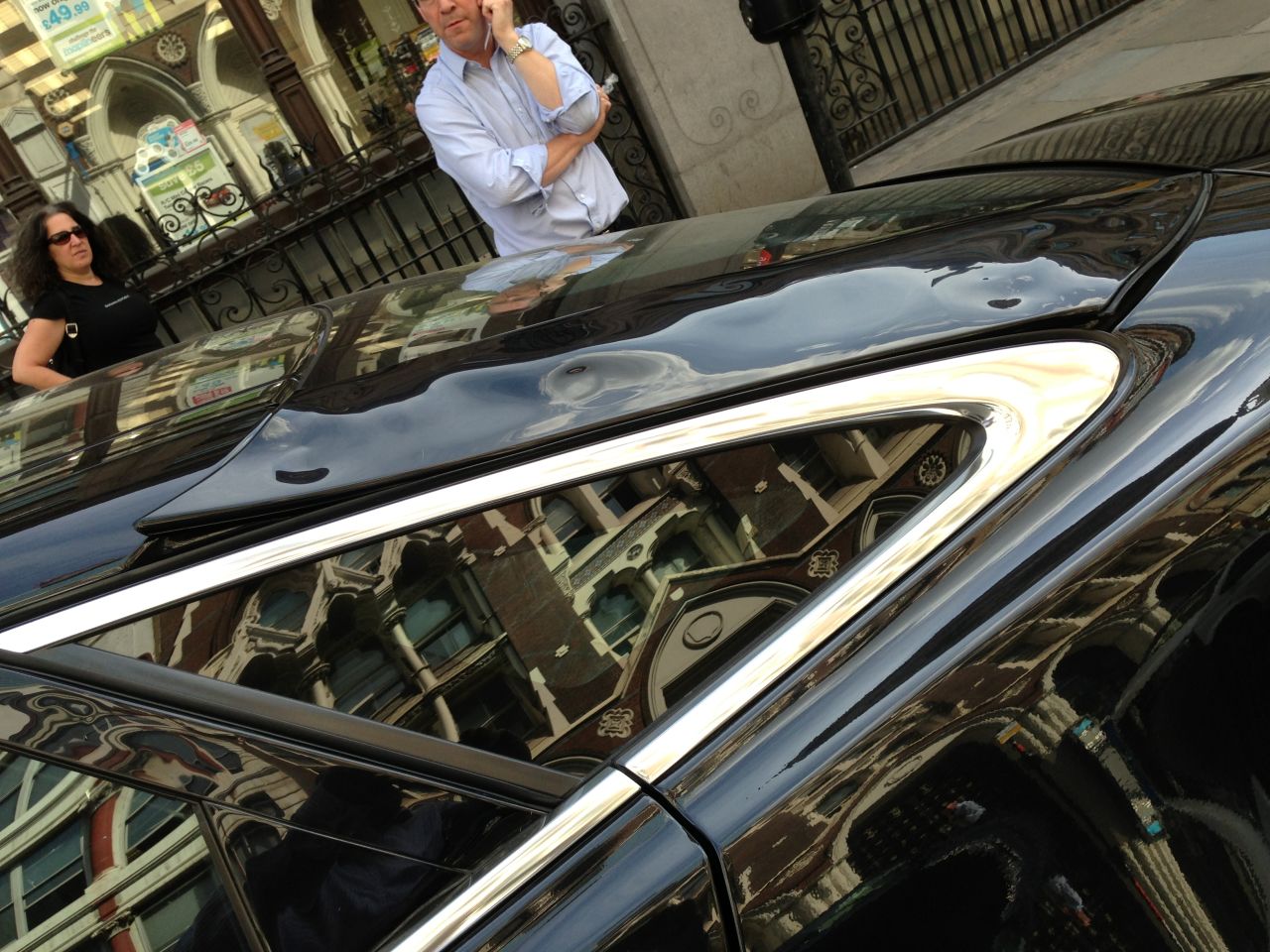 Martin Lindsay's Jaguar XJ was damaged by the bright light reflected by the skyscraper. 