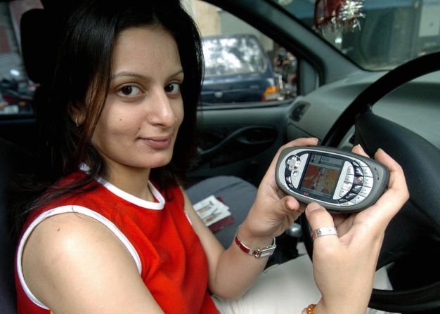 The Nokia N-Gage QD game deck mobile handset is shown in New Delhi, India, on June 25, 2004.The handset had 3.4 MB internal user memory, 16 MB SD RAM, Bluetooth and an HTML browser.