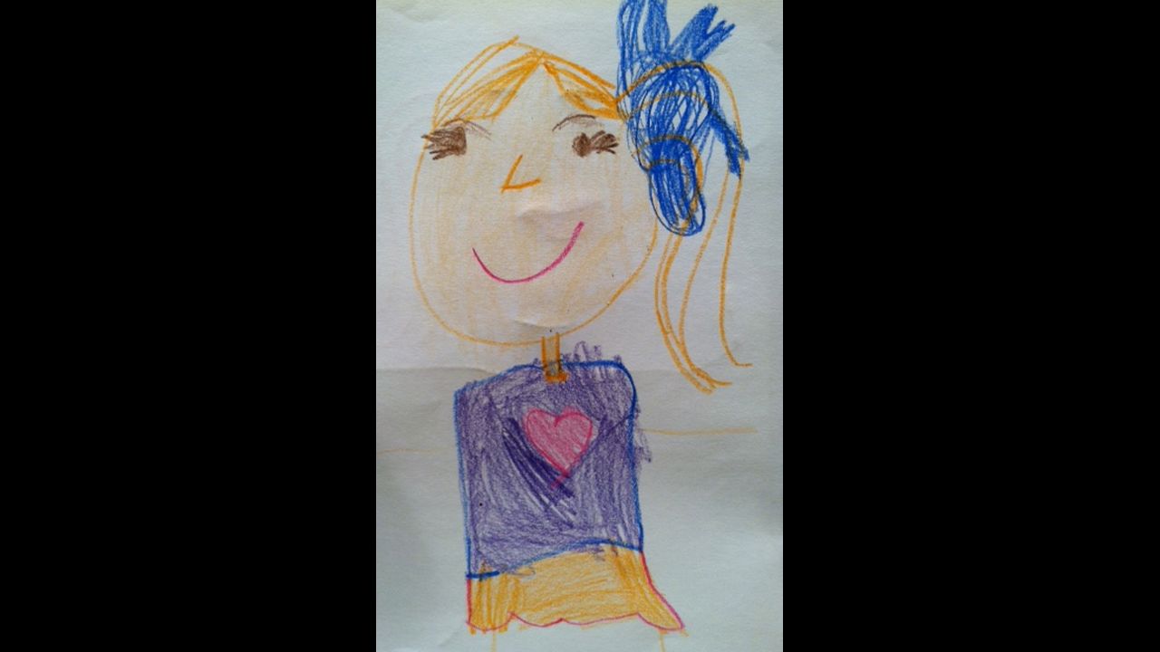 C.J. is a boy, but usually draws himself as a girl, as he did in this self-portrait. Around this time, he drew himself as a boy at school for the first time, which surprised his parents. "He did it to adapt and conform. He did it to hide his true self," Duron wrote on her blog, <a href="http://raisingmyrainbow.com/2012/09/19/my-son-draws-himself-as-a-girl/" target="_blank" target="_blank">RaisingMyRainbow.com</a>. "It felt like he had lost some of his innocence."