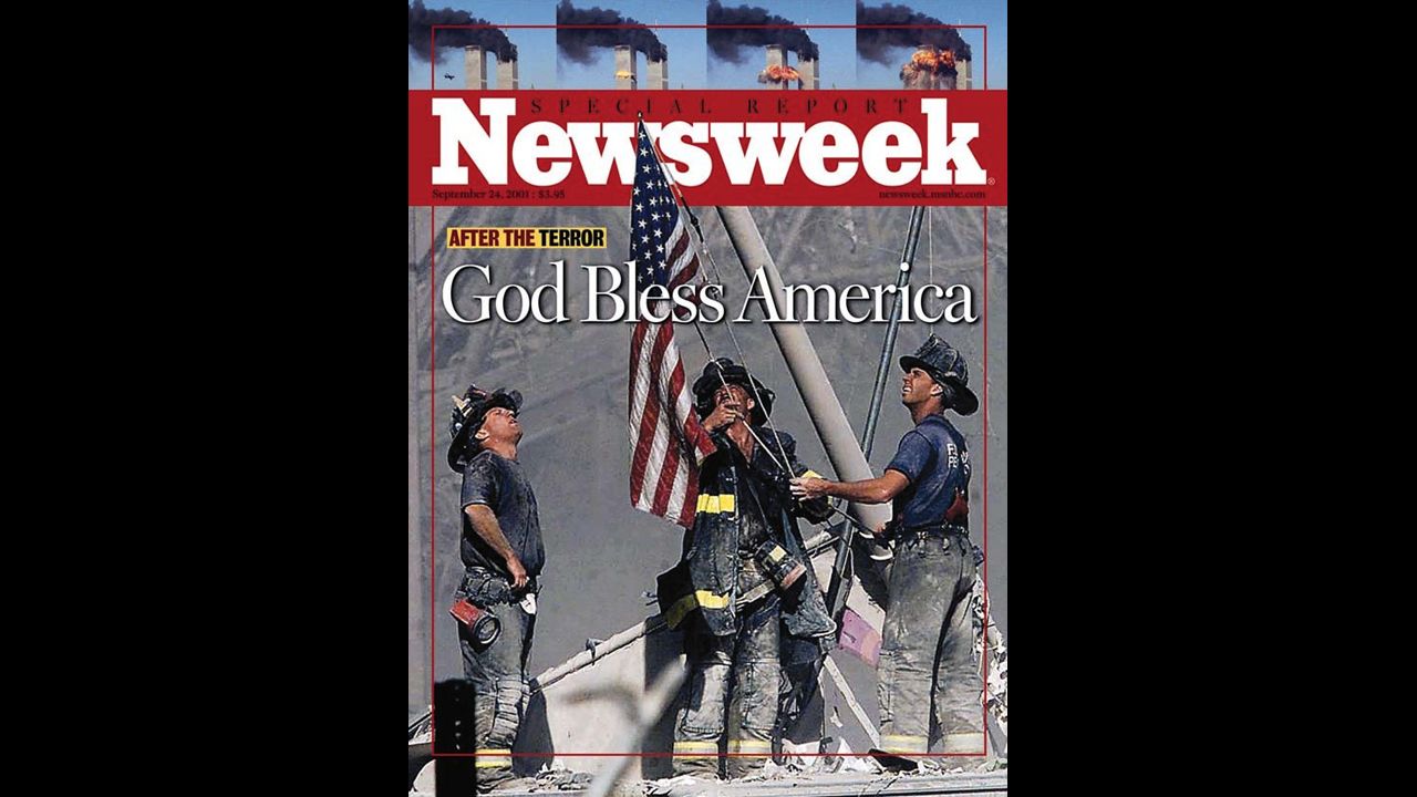 Newsweek features Franklin's photo on its cover on September 24, 2001.