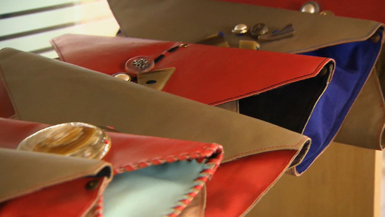 From bags to necklaces, Zanaa's products are sold to clients in the U.S. and Europe.