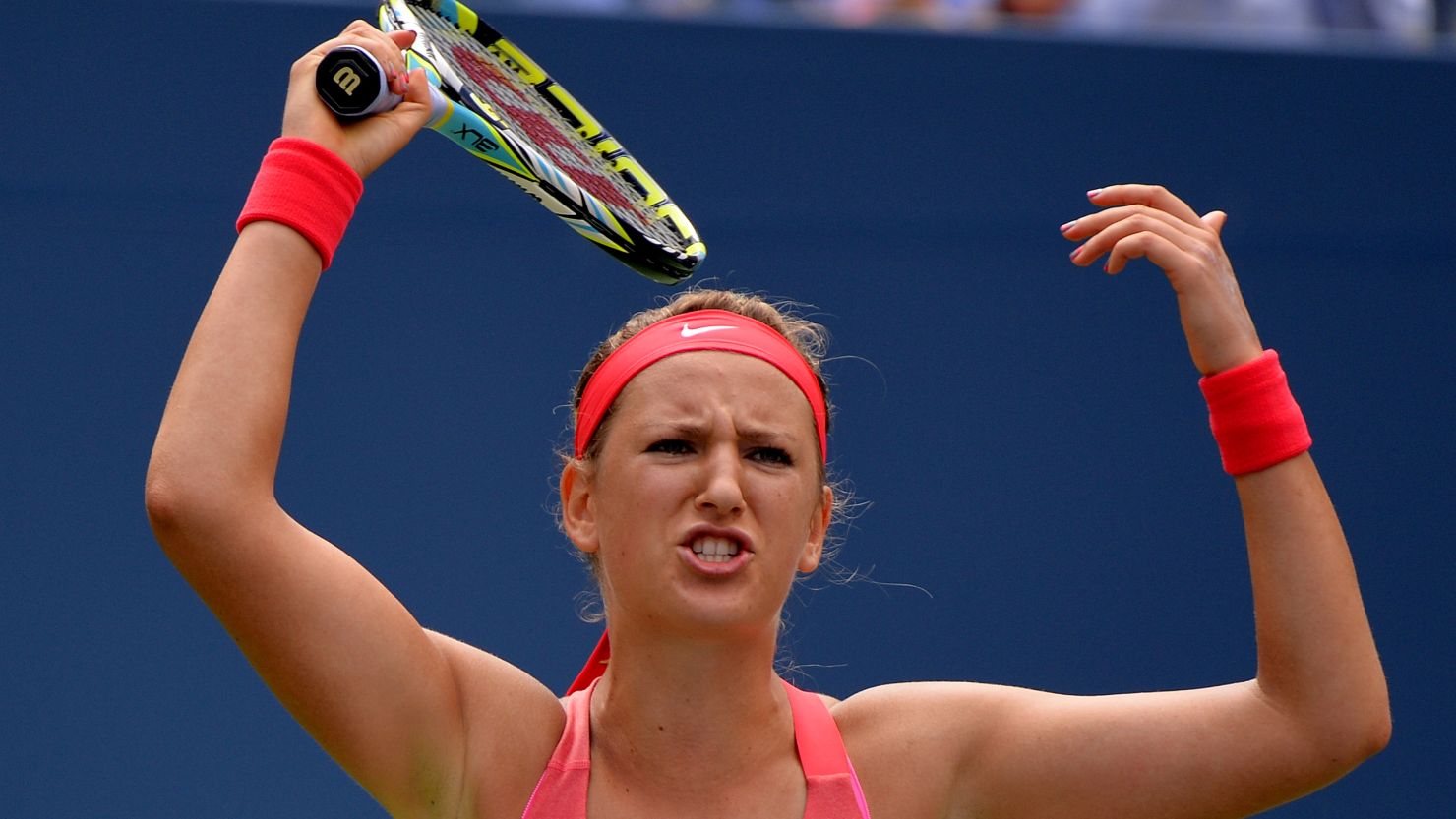 Victoria Azarenka didn't play her best at the U.S. Open in the fourth round but did enough to beat Ana Ivanovic. 