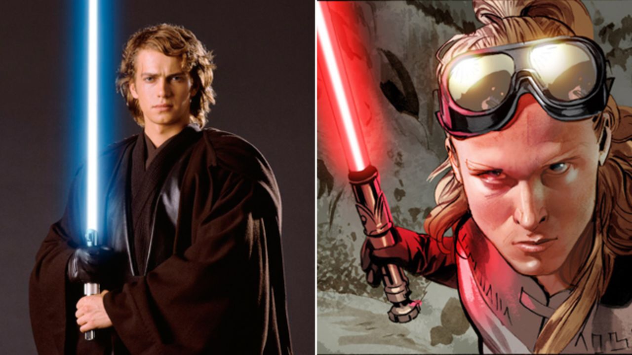 Annikin (as opposed to Anakin Skywalker) is a separate character from Darth Vader in this story, though he shares some of the same characteristics.