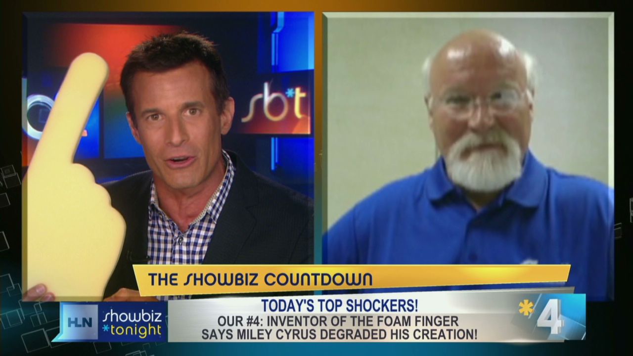 Foam finger inventor Miley Cyrus degraded my creation CNN