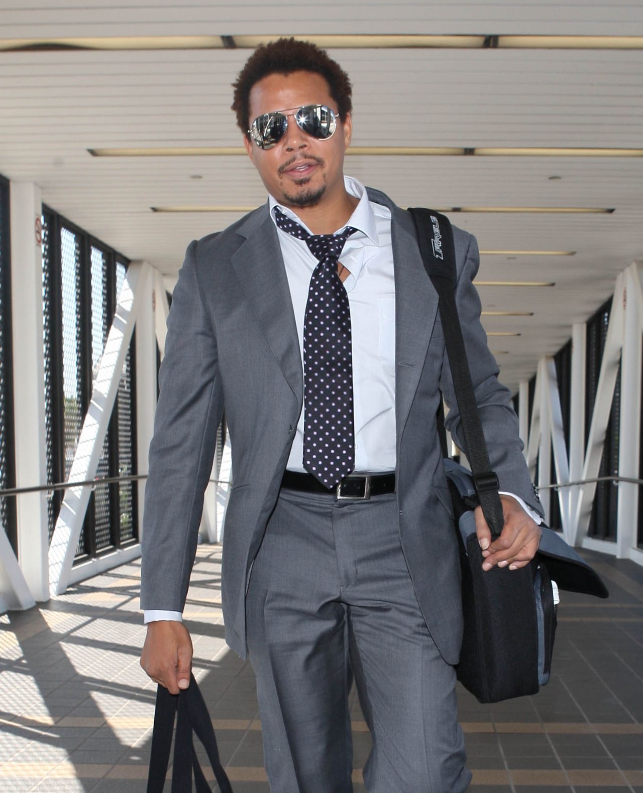Terrence Howard looks dapper as he heads out of Los Angeles on September 3.