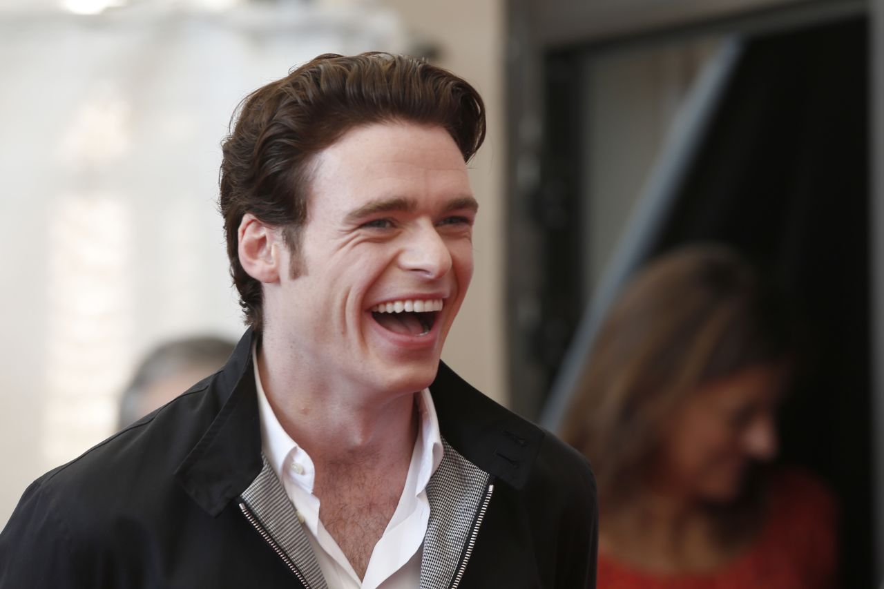 Actor Richard Madden poses for photographers during the photo call for the film "A Promise" on September 4. 