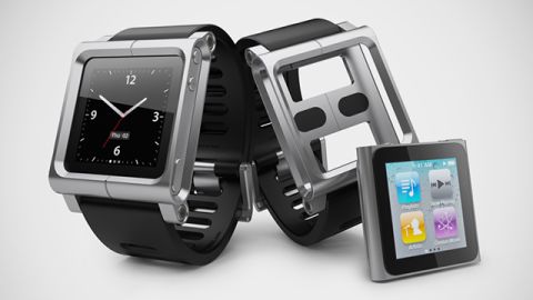 Apple's products have already been used as de facto smartwatches. The iPod nano's small, square touchscreen was a natural fit for the wrist. Spotting the potential to turn the iPod into a watch face, companies such as Lunatik make kits that included mounts and slick straps.