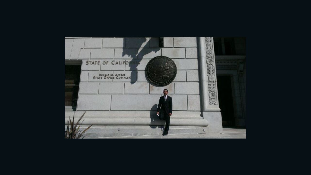 Sergio Garcia at the California Supreme Court. He was a licensed lawyer for two weeks before the state changed its mind.