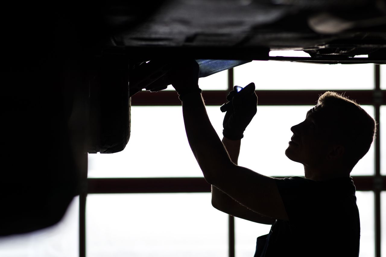 "Now that I've got my car up on this hydraulic lift, let's see if I can promptly find a nice, painful way to injure myself."