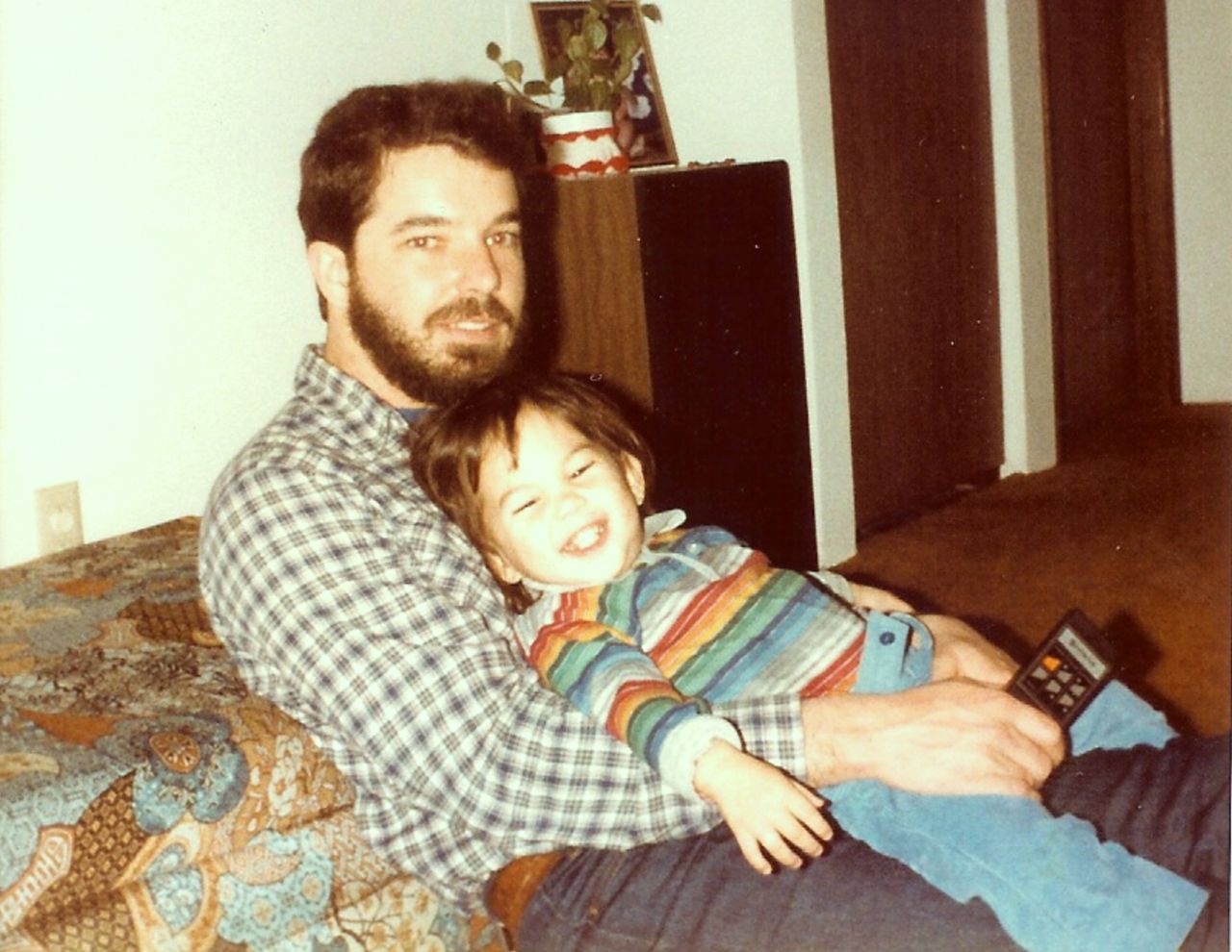 Beards were still allowed in the Coast Guard in 1982, when <a href="http://ireport.cnn.com/docs/DOC-1031248">this picture was taken</a>. (Furry faces were banned in the service by 1986). John Lawrence was in Port Angeles, Washington, at the time, holding his 1-year-old son. The remote control in his hand is an early model.