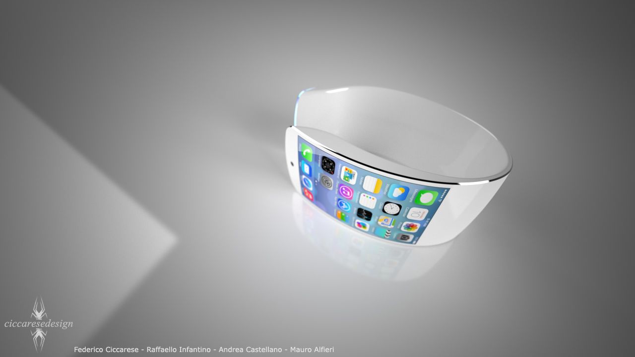 Also rumoured: The Apple smartwatch. They've given nothing away except a major harbinger in the form of a registered trademark - 'iWatch'. Predictions are a-plenty and this concept design by Federico Ciccarese is probably the most realistic one out there.