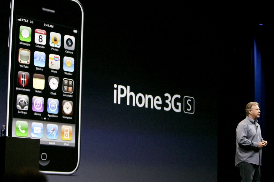 Philip Schiller, Apple's senior vice president of marketing, unveiled the <strong>iPhone 3GS</strong> at Apple's Worldwide Developers Conference on June 8, 2009. Schiller filled in for the ailing Jobs, who was on medical leave. The 3GS was the first iPhone to shoot video.