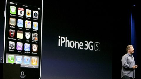 Philip Schiller, Apple's senior vice president of marketing, unveiled the <strong>iPhone 3GS</strong> at Apple's Worldwide Developers Conference on June 8, 2009. Schiller filled in for the ailing Jobs, who was on medical leave. The 3GS was the first iPhone to shoot video.