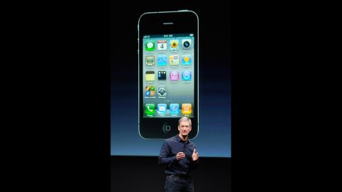 New Apple CEO Tim Cook unveiled the<strong> iPhone 4S</strong> at the company's Cupertino, California, headquarters on October 4, 2011 -- the first time he had introduced a new product since Jobs stepped down in August. It was a bittersweet day for Cook, who knew Jobs was near death. Indeed, Jobs died the next day after a long battle with cancer.