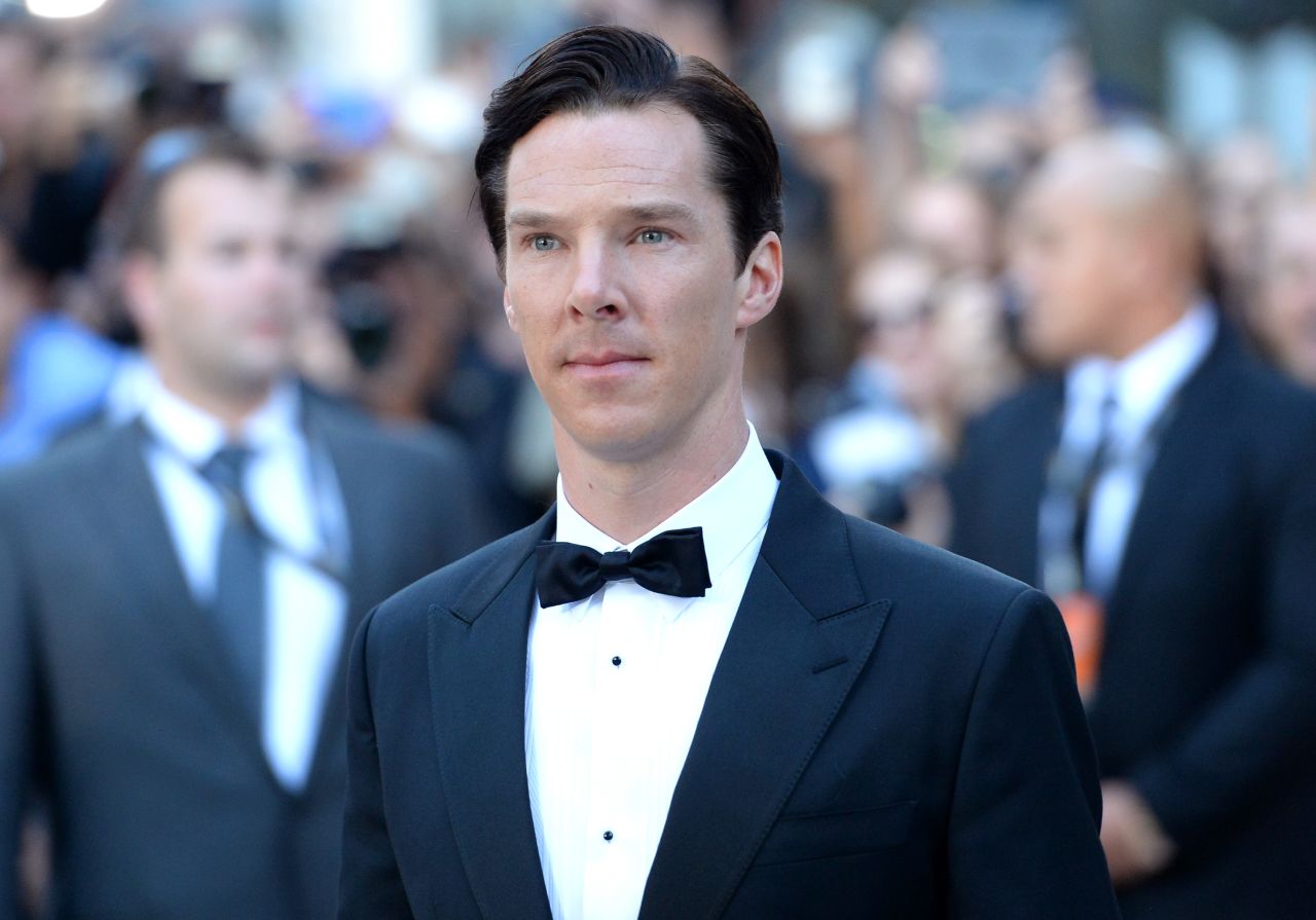 Actor Benedict Cumberbatch arrives at "The Fifth Estate" premiere during the film festival on Thursday, September 5.