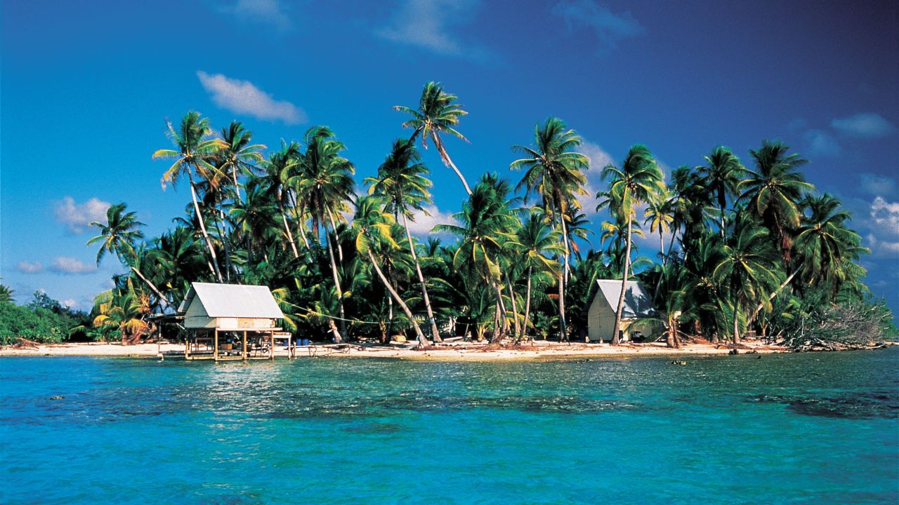 Manihi, another large coral atoll, offers a true castaway vacation, where few tourists venture. 