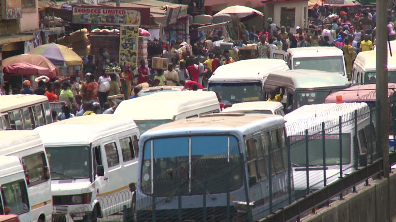 Accra's busy streets are often clogged with heavy traffic as more and more Ghanaians jump behind the wheel.