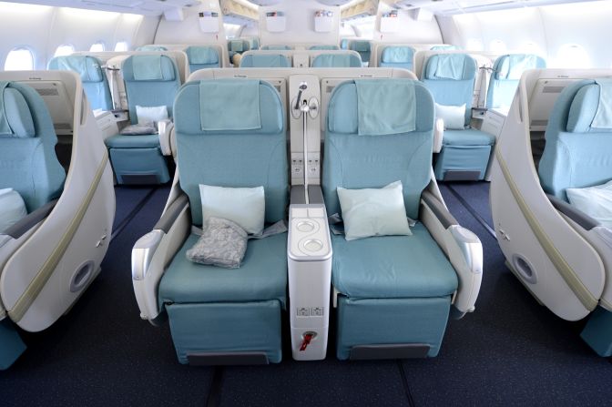 The proposed new seating plans are unlikely to affect the A380's business-class passengers. 