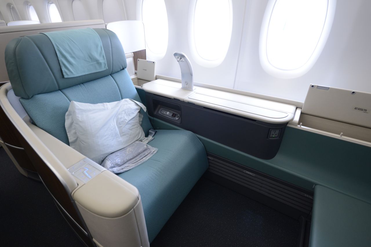 Passengers can enjoy breathtaking high-altitude views through the 220 large windows that dot the cabin.