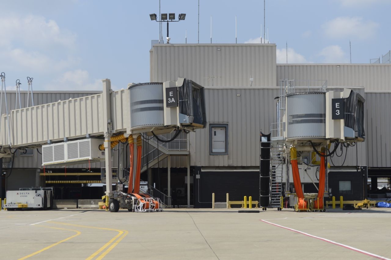 It takes two jetways to get hundreds of passengers on and off an A380 safely and quickly. Atlanta spent time and money modifying Gate E3. Additional modified jetways for the Superjumbo may come later.