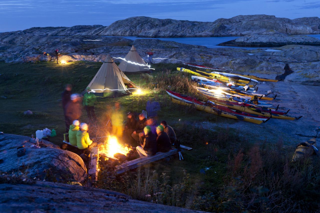 Sweden's anarchic freedom-to-roam law means you can generally camp where you like around Bohuslän. Some islands have guesthouses, if you prefer not to emit those tortured groans in the morning, hand on lower back. 