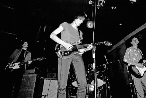 Another CBGB favorite, Television revolved around guitarists Tom Verlaine and Richard Lloyd, whose tangled lines flowed through such cuts as the 10-minute "Marquee Moon," the title cut to their first album. The group split after 1978's "Adventure," though there were occasional reunions.